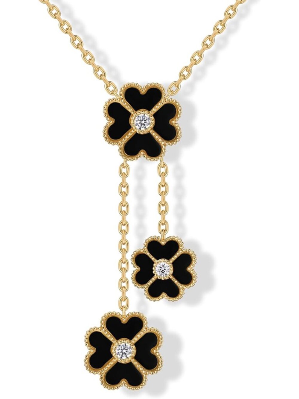 14K Gold Plated Four Leaf Clover Necklace for Women - Lucky Charm Pendant